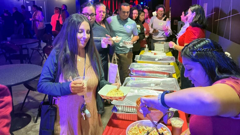 Latinx/e Heritage Month: Serving food at viewing party