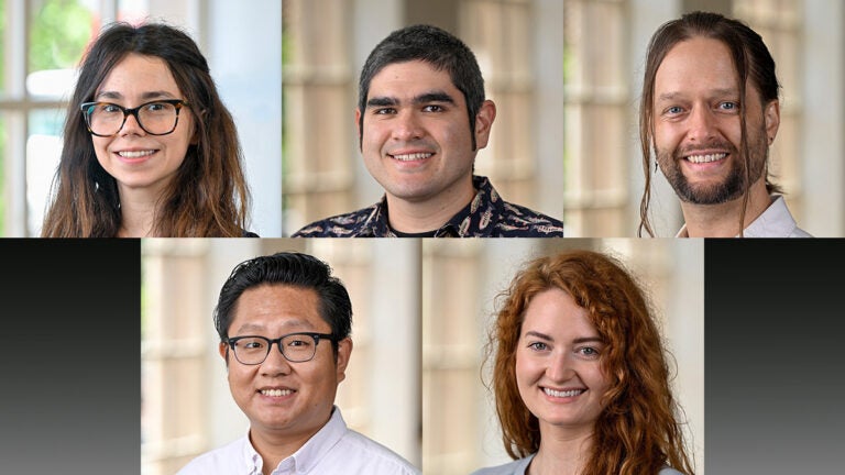 USC sustainability fellows: Katherine Baker, David Bañuelas, Matthew Coopilton, Jason Niu, Anna Vinton
