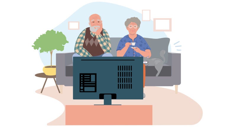 Dementia risk: sedentary illustration